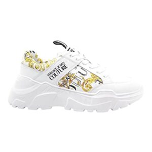 VERSACE JEANS COUTURE Men Speedtrack Sneakers Gold - White 10.5 US