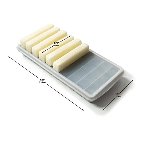 JARBELT 4 Pack Breast Milk Freezer Storage Trays with 10 1-oz. Sections for Breastmilk, Juice, or Baby Food Purees, Flexible and Leak-Resistant BPA Free Silicone, Reusable