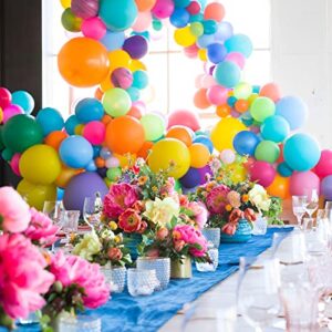 Voircoloria 120pcs Colorful Balloons 5inch 12 Assorted Colors Rainbow Latex Balloons for Boys Girls Birthday Baby Shower Gender Reveal Wedding Decorations