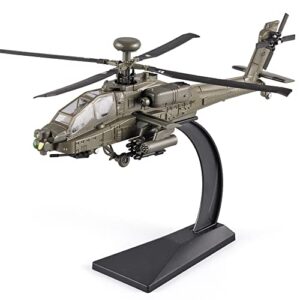 oanmyjjo helicopter for boys ah-64 longbow apache helicopter model airplane,diecast military attack helicopter，model airplane with light and sound，suitable for military lovers to collect and gift.