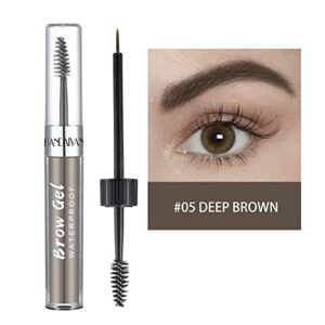 onarisae eyebrow gel waterproof eye brow gel thrive eyebrow gel makeup liquid brows styling (dark brown)