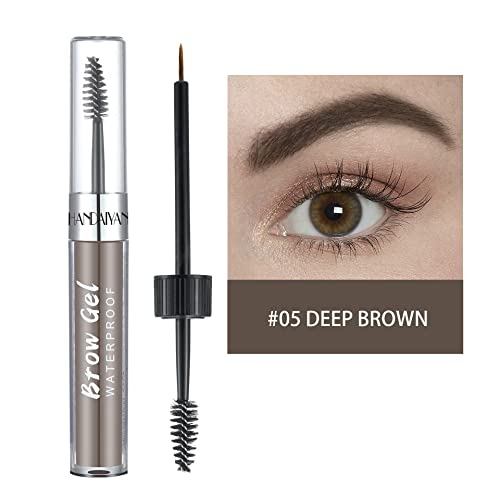 ONarisae Eyebrow Gel Waterproof Eye Brow Gel Thrive Eyebrow Gel Makeup Liquid Brows Styling (Dark Brown)