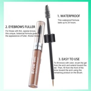 ONarisae Eyebrow Gel Waterproof Eye Brow Gel Thrive Eyebrow Gel Makeup Liquid Brows Styling (Dark Brown)