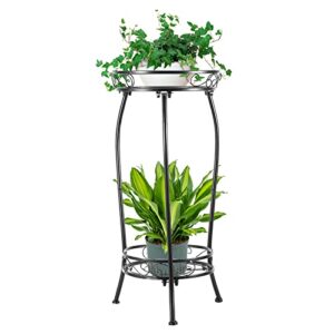 kavlium plant stand indoor outdoor 2 tier 27.1 inch multiple plant rack