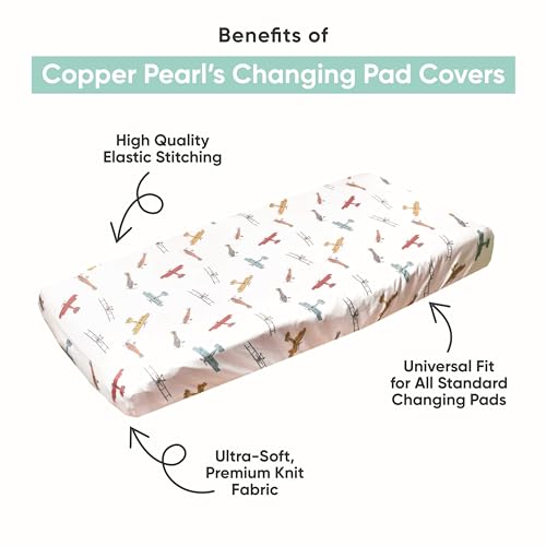 Copper Pearl Premium Knit Diaper Changing Pad Cover"Blitz"