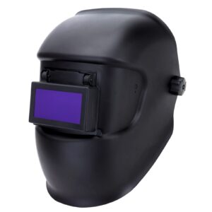 Argon Arc Welding Helmets 3.86"x1.61", Detachable Flip-up Without Delay, Black Glass Lift Front Welding Mask with Adjustable Headgear, Shade 10