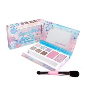 petite 'n pretty - paradise on ice eye and cheek palette for kids, children, tweens and teens - glittering shades - as seen on tik tok