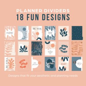 Happy Planner 2023 Daily Diary and Calendar, 18-Month Daily, Weekly, Monthly July 2023–Dec. 2024 Planner Diary, Monthly Layout, Playful Abstract Theme, Classic Size, 17.78 x 23.50 cm