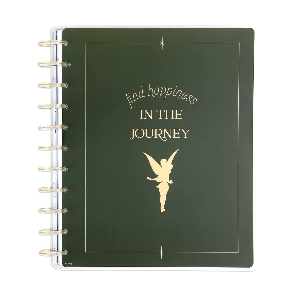 Happy Planner Disney 2023 Daily Planner for July 2023 to June 2024, 12-Month Daily, Weekly, and Monthly Planner, Dashboard Layout, Tinkerbell Find Your Wings Theme, Big Size, 11 Inches by 8 1/2 Inches