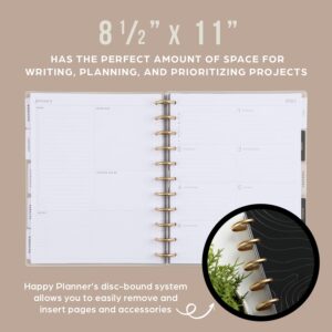 Happy Planner 2023 Daily Diary and Calendar, 18-Month Daily, Weekly, Monthly July 2023–Dec. 2024 Planner Diary, Dashboard Layout, Modern Months Theme, Big Size, 27.94 x 21.59 cm (8 1/2" x 11")