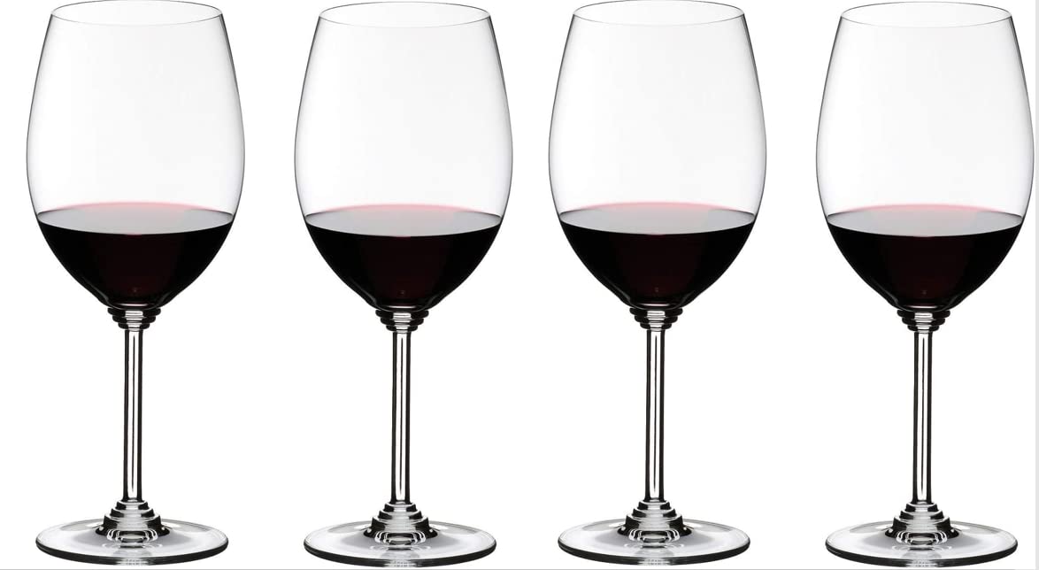 Riedel 4-Piece Wine Carbenet/Merlot Glass Set, 21.5 Oz