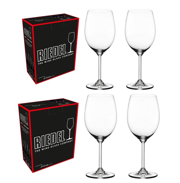 Riedel 4-Piece Wine Carbenet/Merlot Glass Set, 21.5 Oz