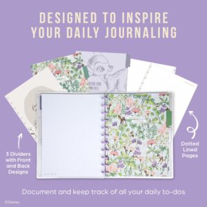 Happy Planner Disney Notebook Journal, Disc-Bound Notebook with Dividers and 60 Sheets of Dot-Lined Paper, Winnie the Pooh True to You Theme, Big Size, 27.94 cm x 21.59 cm (11" x 8 1/2")