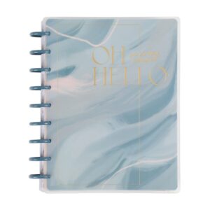 happy planner 2023 daily diary and calendar, 18-month daily, weekly, monthly july 2023–dec. 2024 planner diary, vertical layout, softly modern theme, classic size, 17.78 x 23.50 cm (7" x 9 3/4")