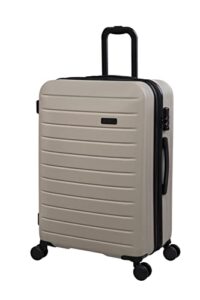 it luggage legion 28" hardside checked 8 wheel expandable spinner, oxford tan