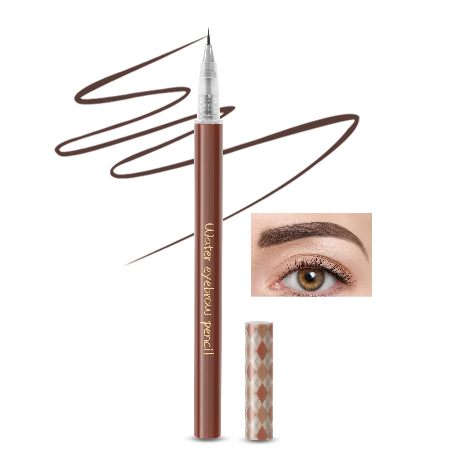 Boobeen Liquid Eyebrow Pen, Micro Brow Pen-0.01mm Precision Tip, Eyebrow Filler Pencil Creates Natural Eyebrow Makeup Long Lasting