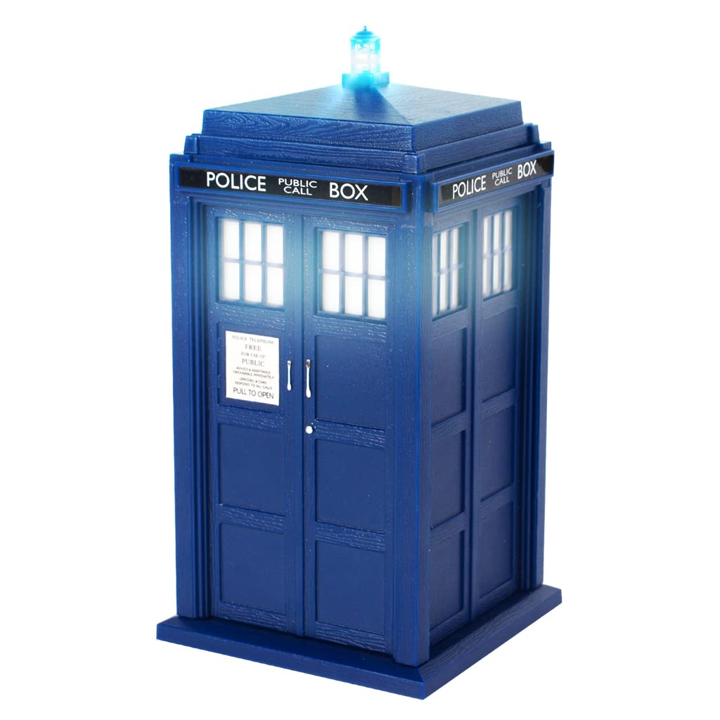 FAMETEK Doctor Who Tardis Wireless Bluetooth Speaker Plays Music, Lights Up, Accurate Sounds Effects |Gifts for Men or Women - Best Gifts Birthday Collectibles for Doctor Who