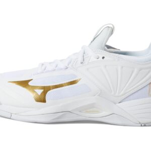 Mizuno Wave Momentum 2 White/Gold 9.5 B (M)