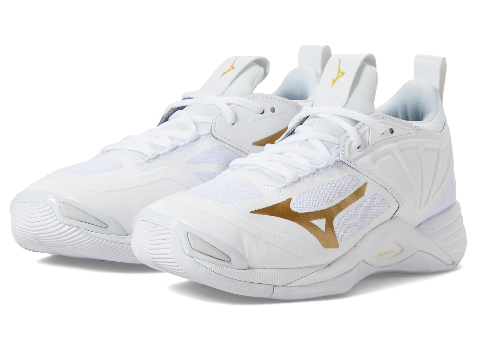 Mizuno Wave Momentum 2 White/Gold 9.5 B (M)