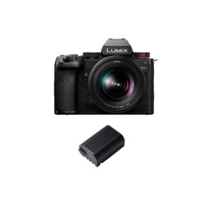 panasonic lumix s5ii hybrid 24.2mp ff mirrorless camera with 20-60mm lens with battery bundle with panasonic dmw-blk22 7.4v 3050mah lithium-ion battery pack (2 items)