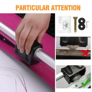 24 Inch Paper Cutter, Manual Precision Rotary Paper Trimmer, Sharp Photo Paper Cutter, Rotary Paper Cutter Trimmer