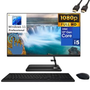 lenovo 2023 ideacentre aio 3 27" touchscreen fhd business all-in-one desktop computer, 13th gen intel 8-core i5-13420h, 32gb ddr4 ram, 1tb pcie ssd, wifi 6, bt 5.1, windows 11 pro, broag hdmi cable