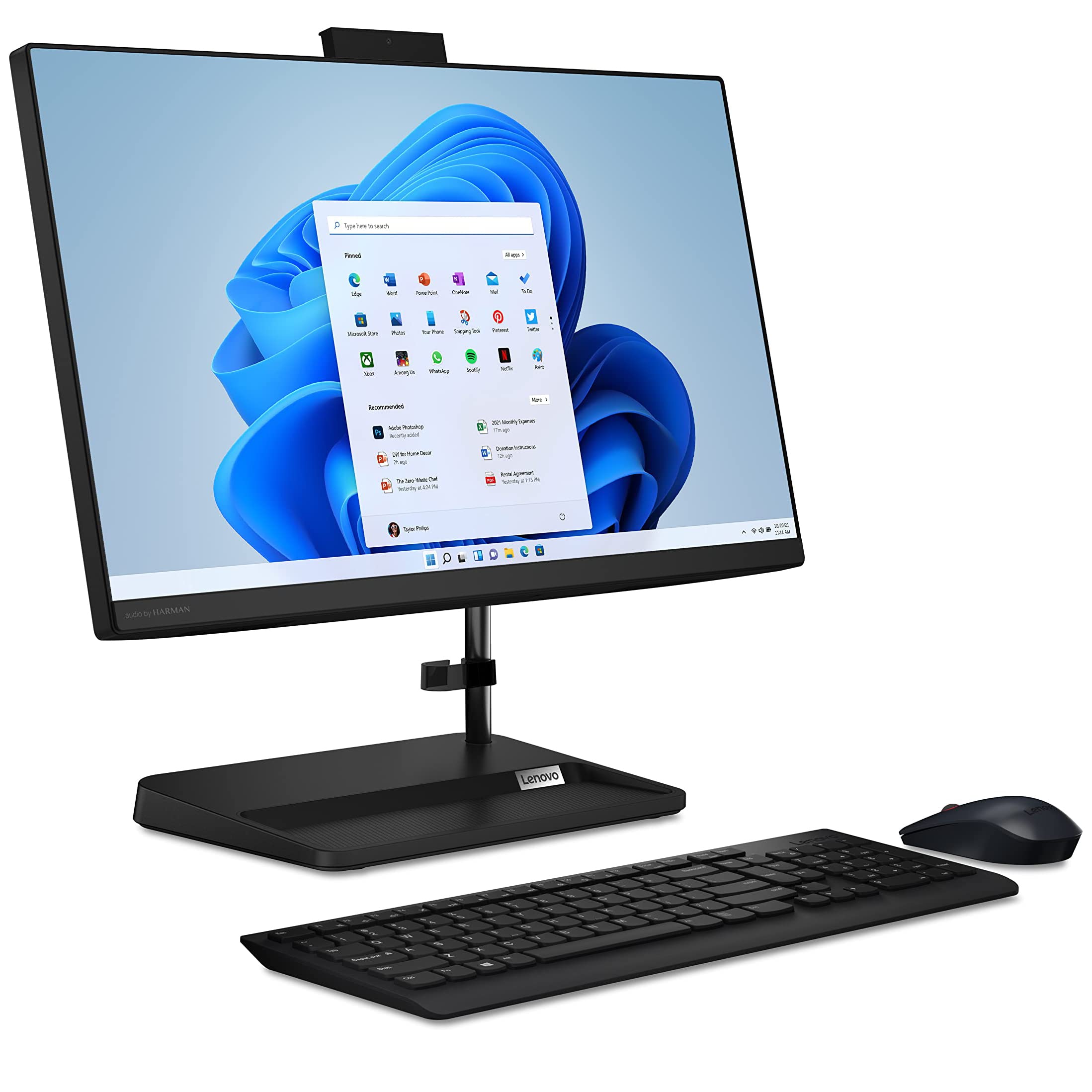 Lenovo 2023 IdeaCentre AIO 3 27" Touchscreen FHD Business All-in-One Desktop Computer, 13th Gen Intel 8-Core i5-13420H, 32GB DDR4 RAM, 1TB PCIe SSD, WiFi 6, BT 5.1, Windows 11 Pro, BROAG HDMI Cable