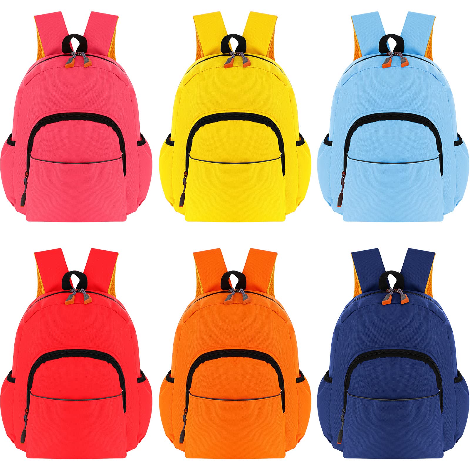 Amylove 6 PCS Preschool Kids Backpack Bulk Toddler Backpack Kindergarten Bags Kids School Bookbag School Backpack for Boys Girls (Simple Style)