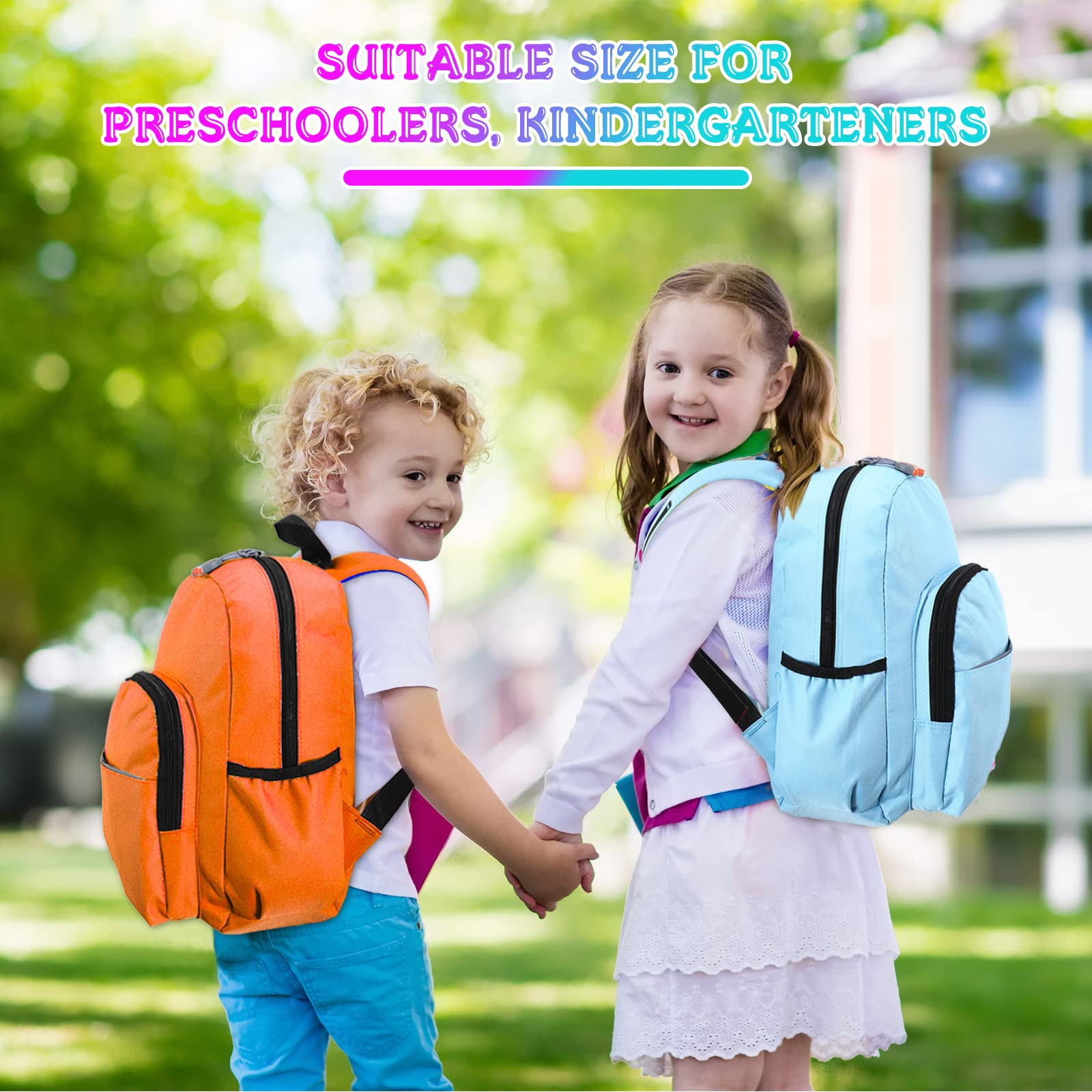 Amylove 6 PCS Preschool Kids Backpack Bulk Toddler Backpack Kindergarten Bags Kids School Bookbag School Backpack for Boys Girls (Simple Style)