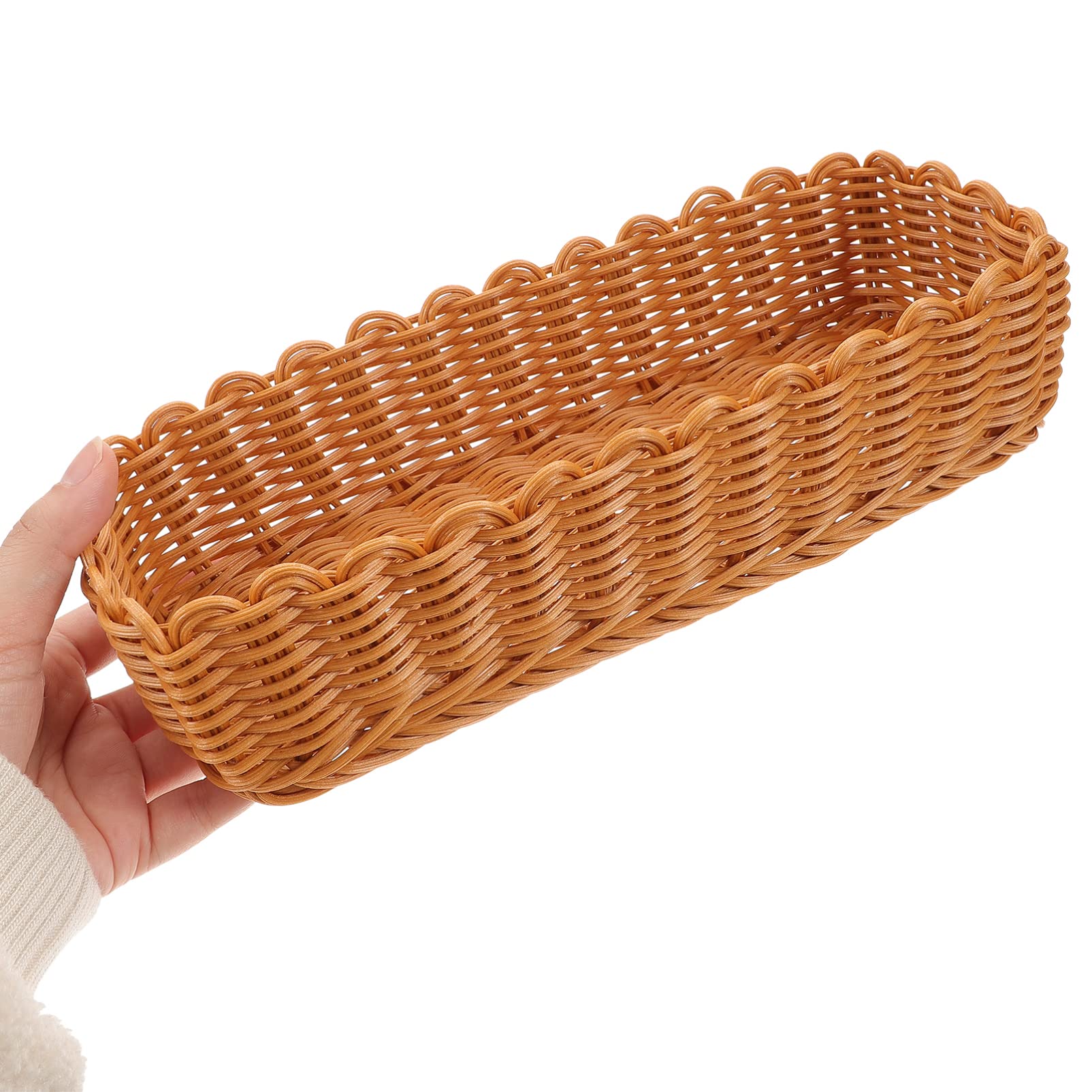 Kichvoe Seasoning Jar Storage Box Rustic Touch Elegance Room Decorations Housewares Woven Storage Basket Cutlery Storage Desktop Tableware Cutlery Rack Cutlery Basket Drain Basket Plastic