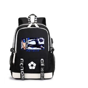 isaikoy anime blue lock backpack shoulder bag bookbag student school bag daypack satchel a1