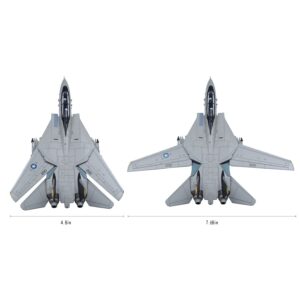 Udnorbay US Navy F-14 F-14A Tomcat Skeleton Fighter Plane Model 1/100 Diecast Military Airplane Models