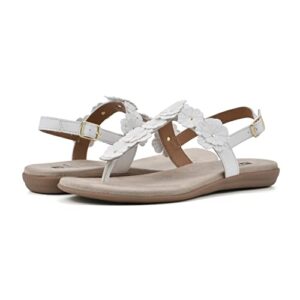 WHITE MOUNTAIN Women's Liftoff Sandal, White/Smooth, 8.5 M