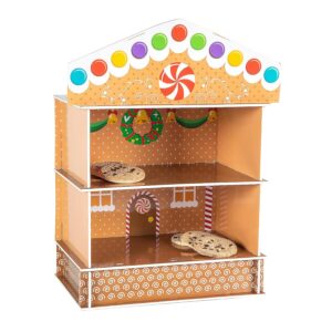 gingerbread house treat stand