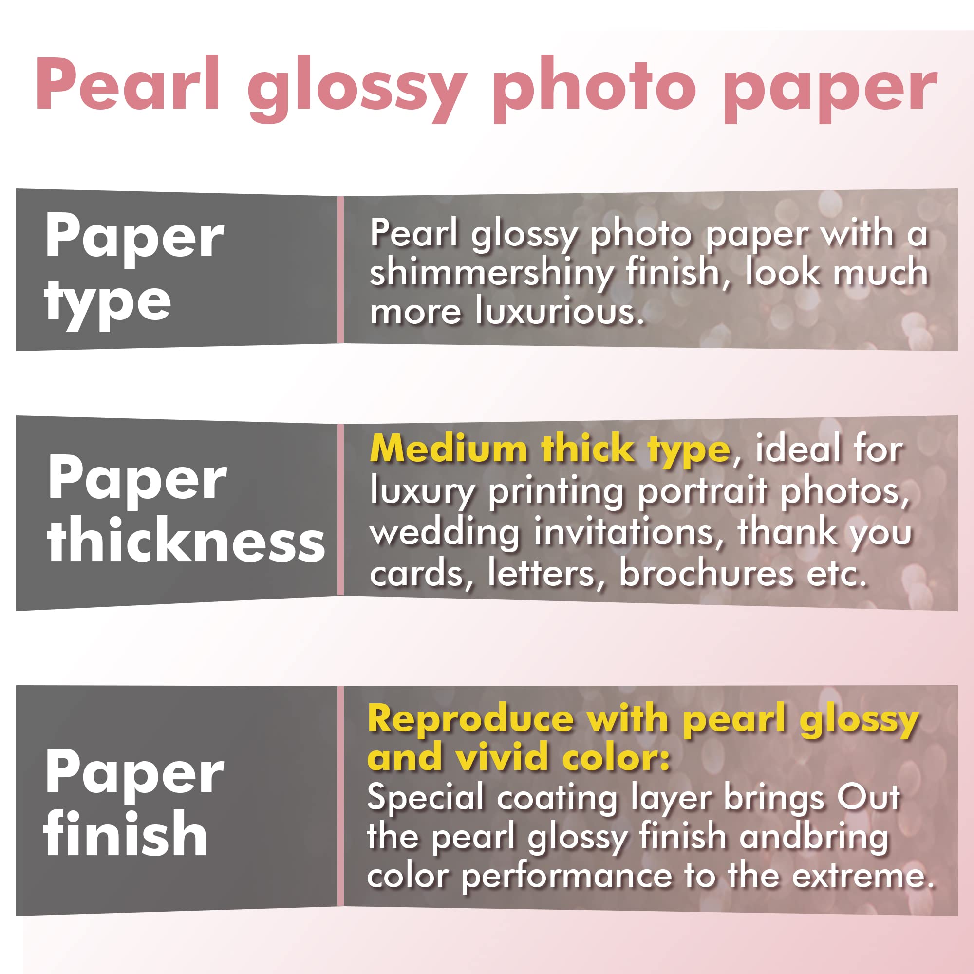 Koala Pearl Glossy Photo Paper 8.5X11 Inches 48LB 30 Sheets Shiny for Inkjet and Laser Printer Use DYE INK 180GSM