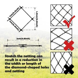 Meanchen Bird Netting for Garden 25x25Ft,3/8" Mesh Garden Netting,Heavy Duty Deer Netting,Protect Vegetable Plants and Fruit Trees,Garden Mesh Fence for Blueberry Bushes.