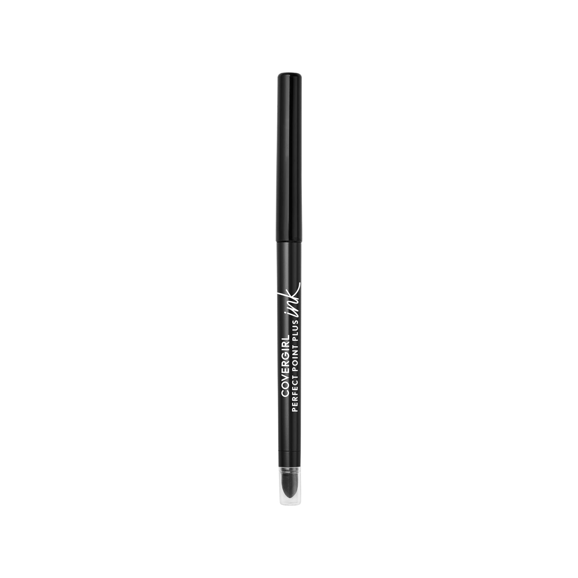 COVERGIRL Perfect Point Plus Ink Gel Eye Pencil, Pigmented, Long-Wearing, Vegan Formula, Matte Jet Black 275, 0.01oz