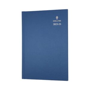 collins debden standard desk academic 2023-24 a5 week to view mid year diary planner fsc mix paper school, college or university term journal - july 2023 to july 2024 - blue - 38m.60-2324