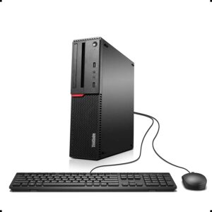 lenovo thinkcentre m700 sff business desktop computer (intel dual-core i3-6100 3.70ghz, 8gb ddr4, 256gb ssd, wifi, bluetooth, dual monitors supported, windows 10 pro) (reed) black