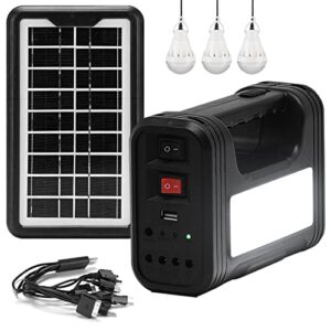 solar generator with panels included,portable power station for home use,portable generator for camping,solar powered generator with flashlight for outdoors travel hunting emergency