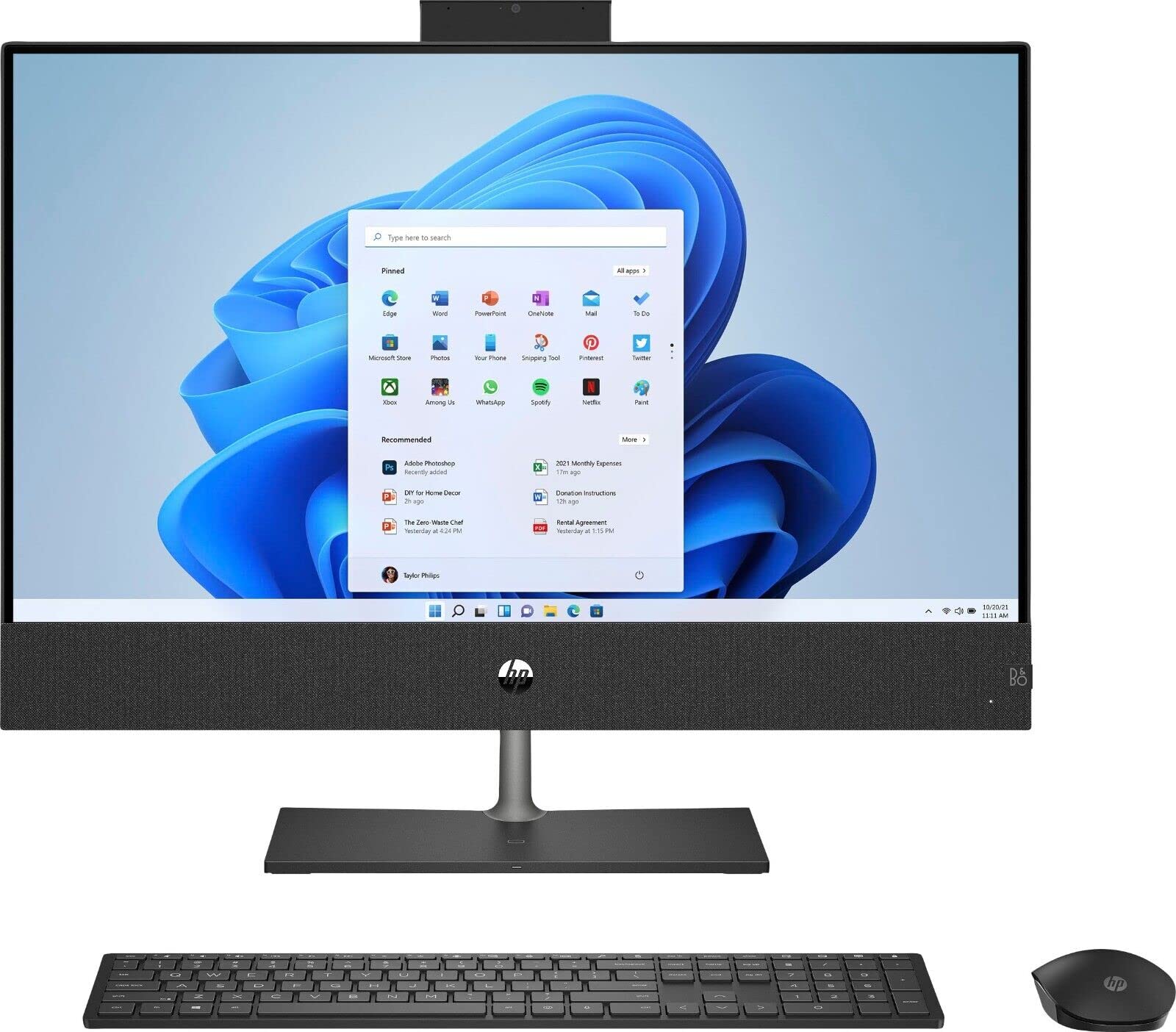 HP Pavilion 27" Full HD Touchscreen All-in-One Desktop Computer - 12th Gen Intel Core i9-12900K 16-Core up to 5.20 GHz Processor, 64GB DDR4 RAM, 8TB NVMe SSD, Intel UHD Graphics 770, Windows 11 Pro