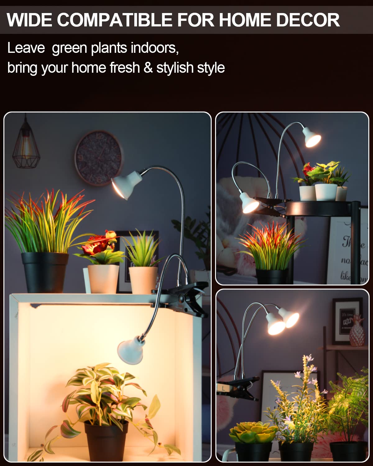 DOMMIA Plant Light for Indoor Plants, Full Spectrum Grow Lights for Indoor Plants, Brightness Led Grow Lights for House Plants, Plant Growing Lamps for Indoor Growing