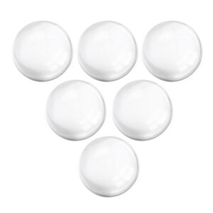 door stopper wall protector, door bumpers for walls with strong back adhesive door knob wall protector for kitchen cabinets (clear, 6pcs)