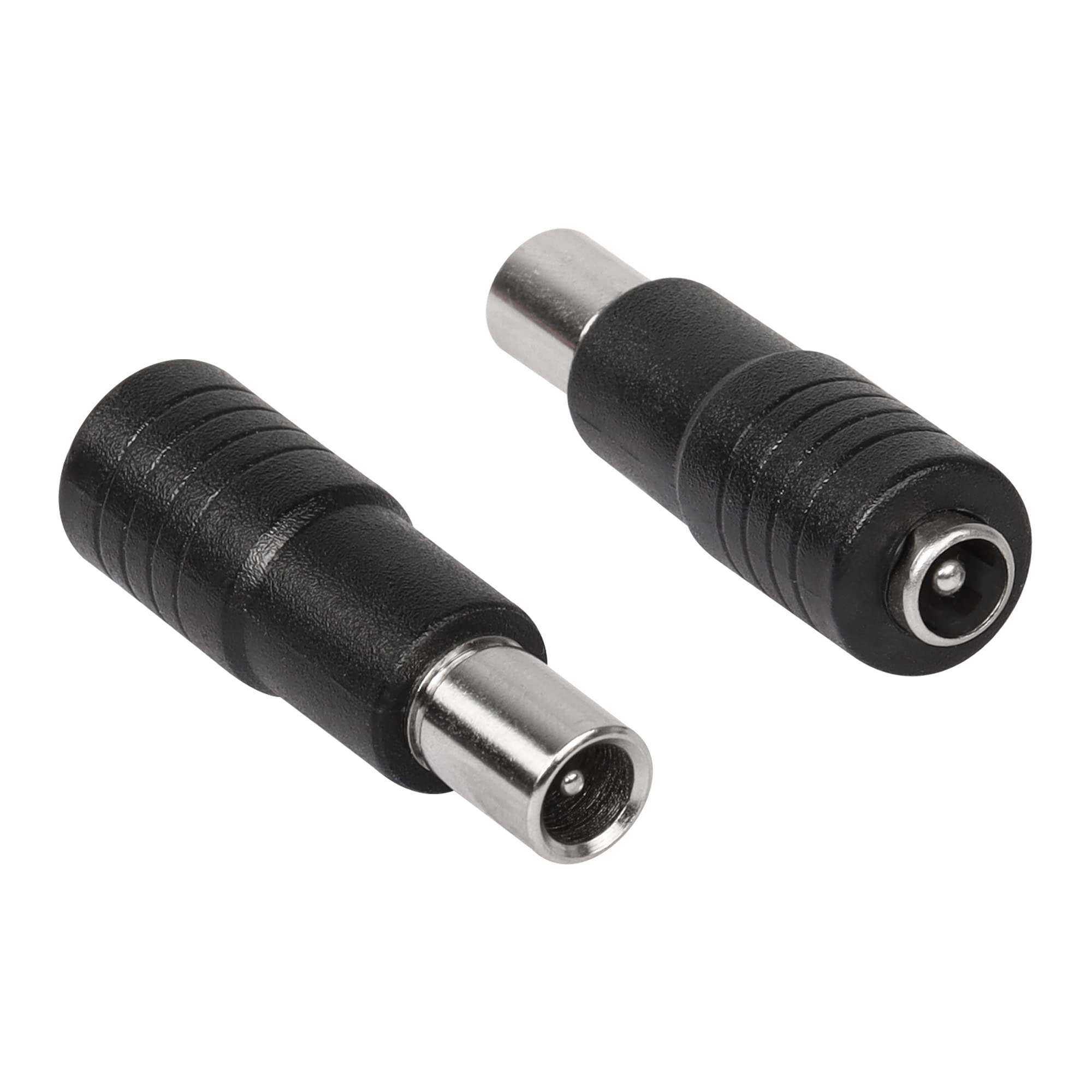 CERRXIAN DC 5.5mm x 2.1mm to DC 8.0mm x 1.6mm Adapter Connector, DC 5.5x2.1 Female to DC 8.0x1.6 Male Converter Plug(2-Pack)