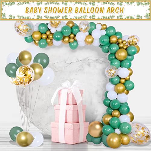 Baby Shower Decorations Boy Girl - 150pcs Baby Shower Party Supplies, Baby Shower Backdrop, Balloon Arch/Garland Kit, Baby Balloon Boxes