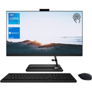 lenovo ideacentre 3 all-in-one desktop, 27" fhd touchscreen, 12th gen intel core i5-1240p, 32gb ram, 1tb pcie ssd, webcam, rj-45, wi-fi 6, wireless kb&mouse, windows 11 home