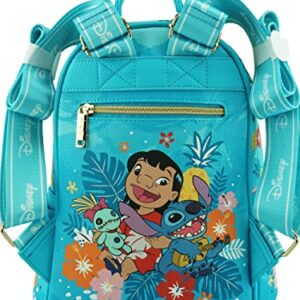 Wondapop Disney Lilo & Stitch 11" Vegan Leather Fashion Mini Backpack