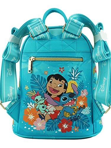 Wondapop Disney Lilo & Stitch 11" Vegan Leather Fashion Mini Backpack