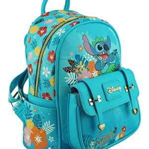 Wondapop Disney Lilo & Stitch 11" Vegan Leather Fashion Mini Backpack