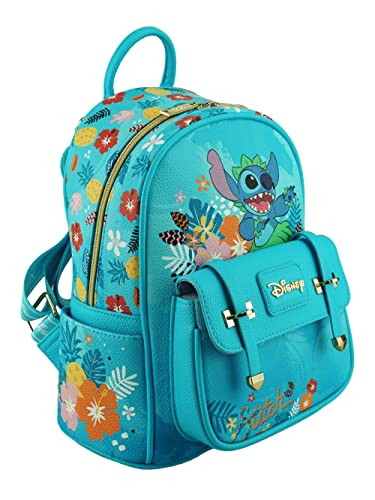 Wondapop Disney Lilo & Stitch 11" Vegan Leather Fashion Mini Backpack